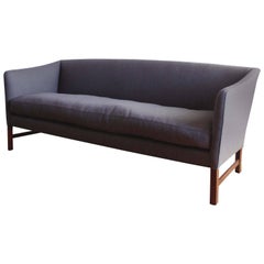 Vintage Three-Seat Sofa with Brazilian Rosewood Legs by Ole Wanscher