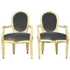 Pair of 18th Century Italian Louis XVI Chairs 7