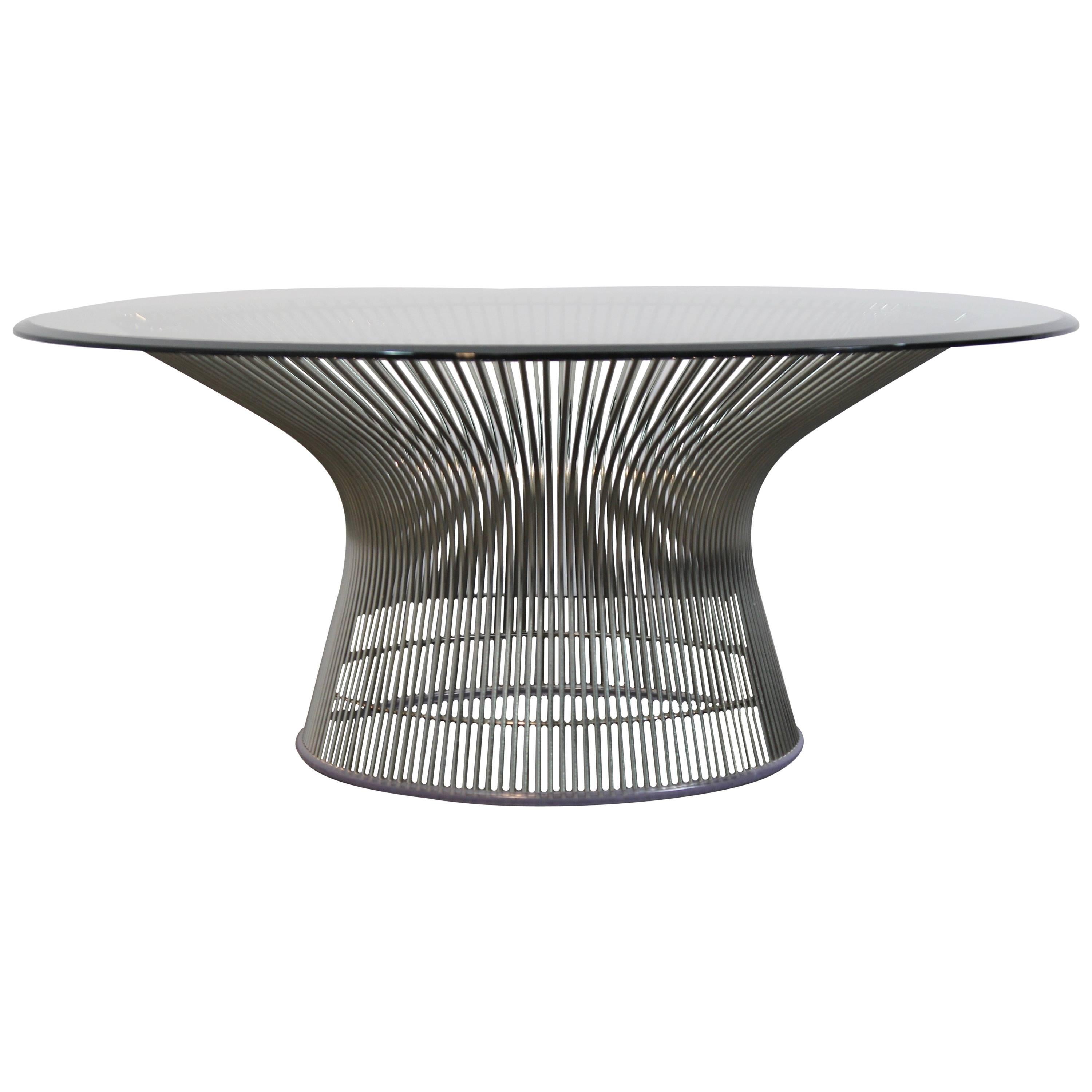 Warren Platner Chrome Coffee Table For Sale