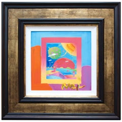 Peter Max Mixed-Media on Canvas "Year of 2250 on Blends" Ver 1, 2008