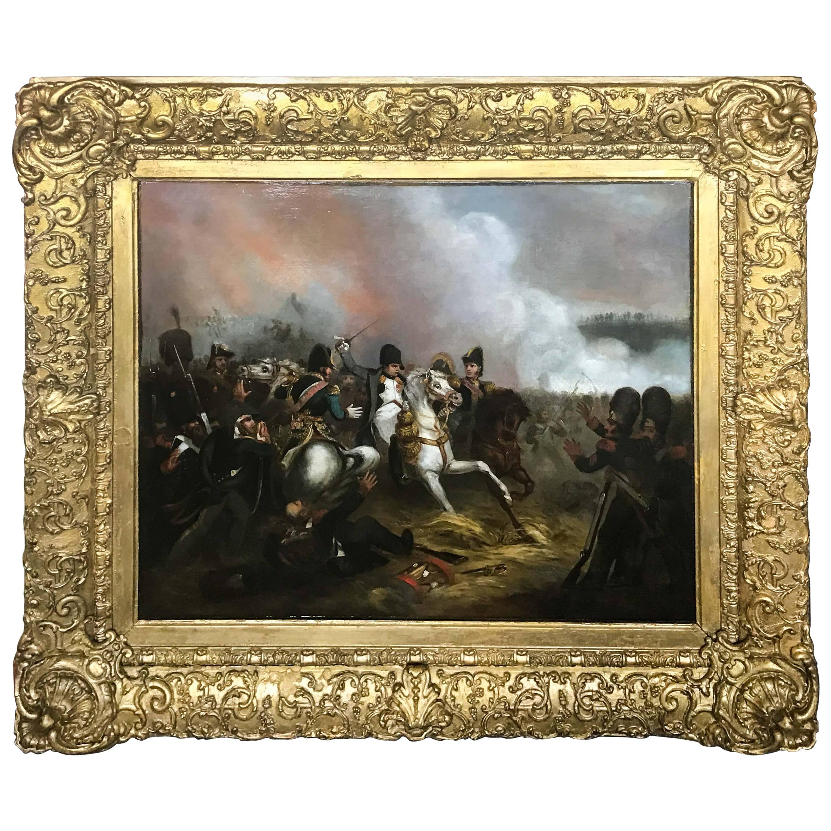 Napoleon at Battle Attributed to Jean-Louis-Ernest Meissonier For Sale