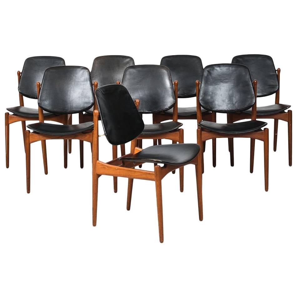 Arne Vodder Dining Chairs Model 203 by France & Son in Denmark