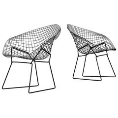 Harry Bertoia Diamond Easy Chairs by Knoll in America