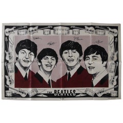 Torchon en lin irlandais Beatles souvenir 1964