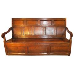 Antique 18th Century Oak Settle Dating from circa 1750