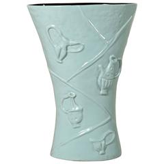 Vintage Ceramic Vase/Umbrella Stand by Campi for Società Ceramica Italiana Laveno, 1950s