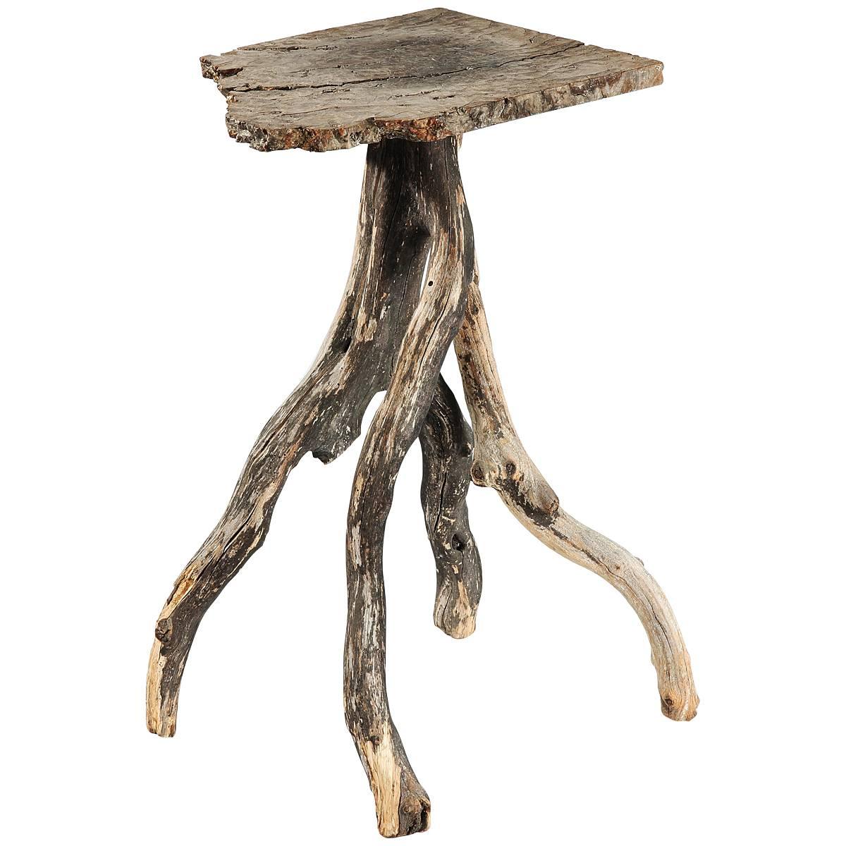 Early 19th Century Rustic Burr-Elm Table  For Sale