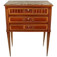 Antique Late 18th Century Louis XVI Side Table or 'Table Chiffonière'