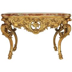 Early 18th Century Regence Giltwood Console Table