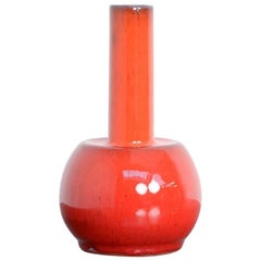 Red Ceramic Vase by Perignem
