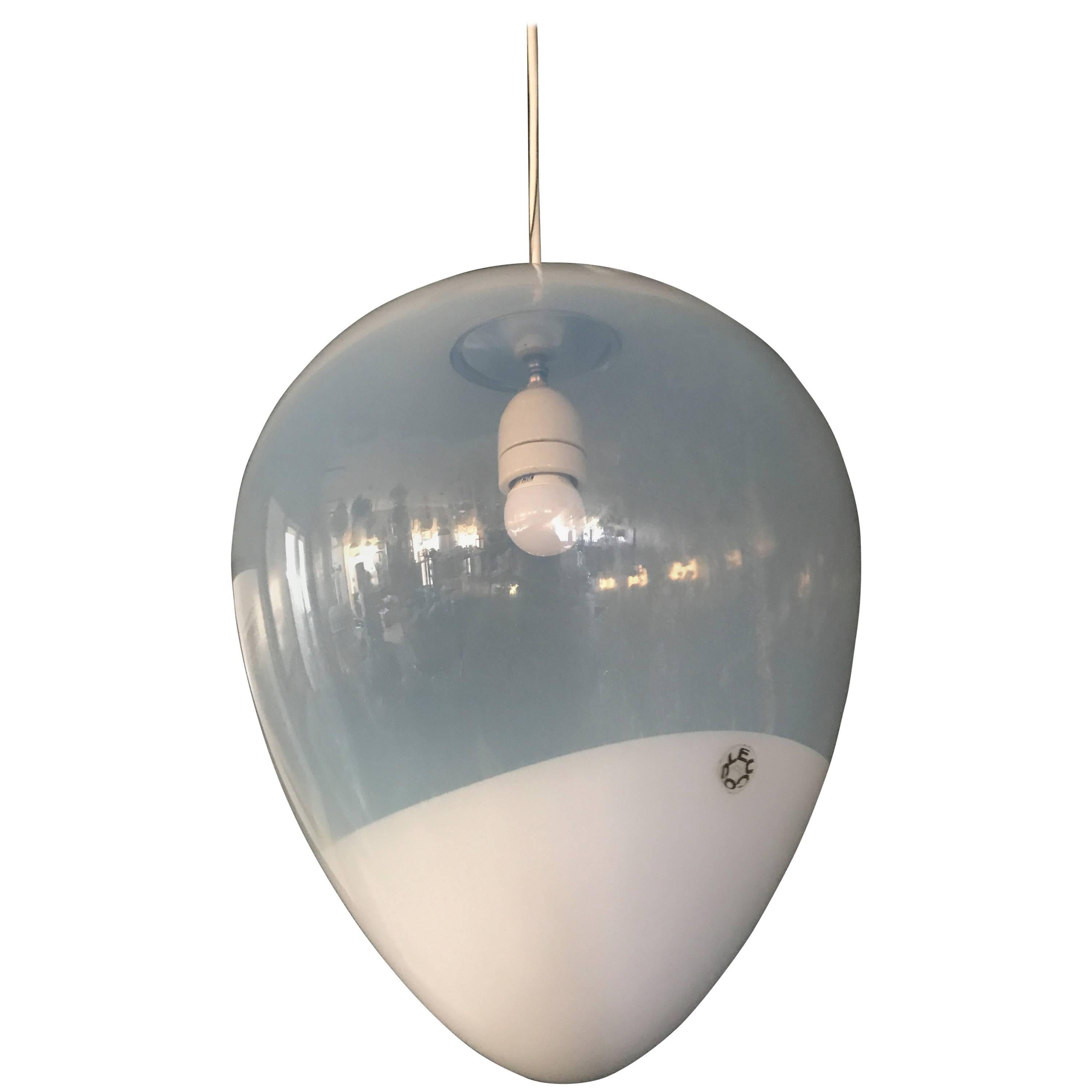 Grande lampe à suspension Leucos de Giusto Toso, vers 1973