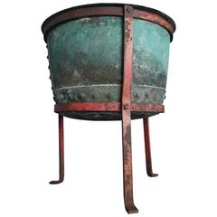 19th Century Copper Urn Planter on Stand