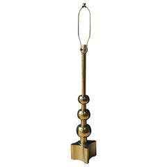 1960s Tommy Parzinger Iconic Mid-Century Stiffel Brass Ball Regency Table Lamp 9