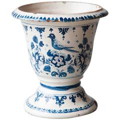 18th Century Blue and White Faïence Vase from Nevers, Central France 9