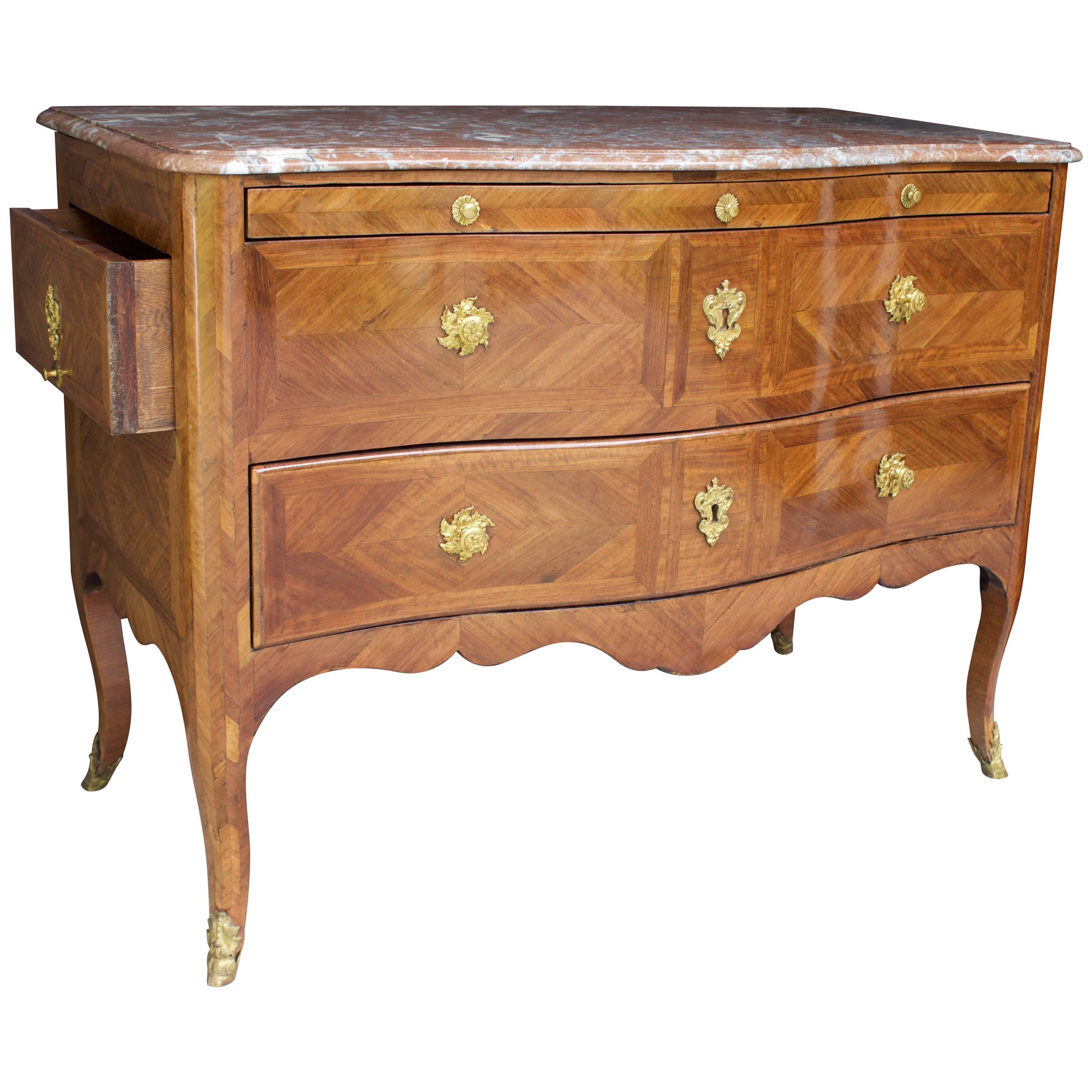 Exceptional 18th C.  French Commode For Sale