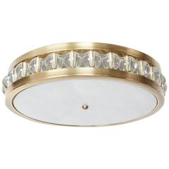 A 24" Tambour Flush Mounted Light Fixture 6