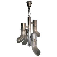 Space Age Chandelier by Aldo Nason for Mazzega, circa 1970 12