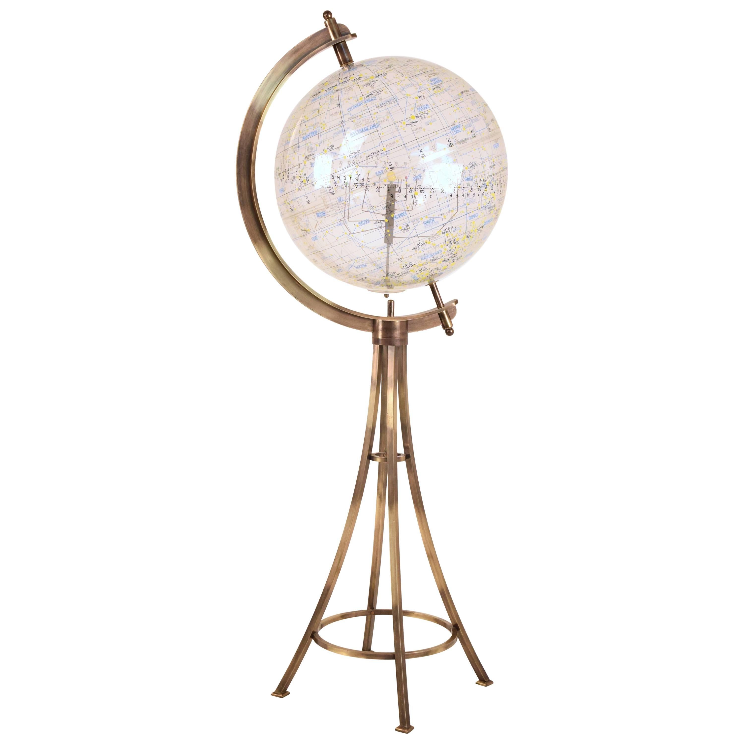 1970's  Brass Celestial Globe