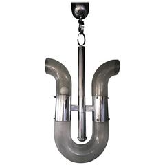 Space Age Chandelier by Aldo Nason for Mazzega, circa 1970 11