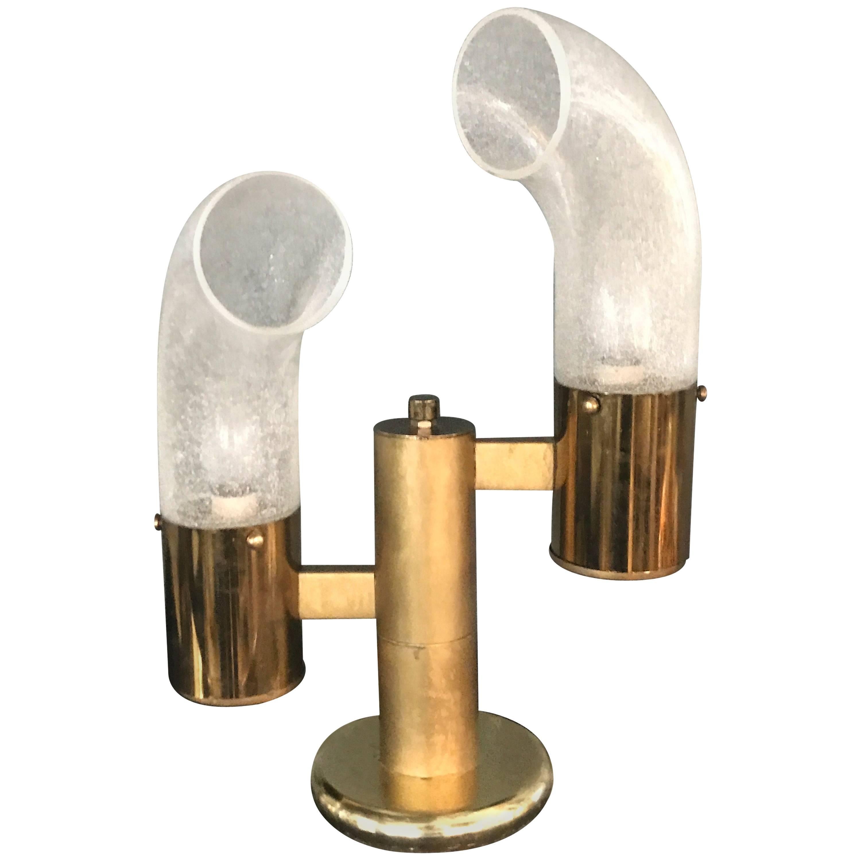 Moderne Tischlampe aus der Mitte des Jahrhunderts von Aldo Nason für Mazzega im Angebot
