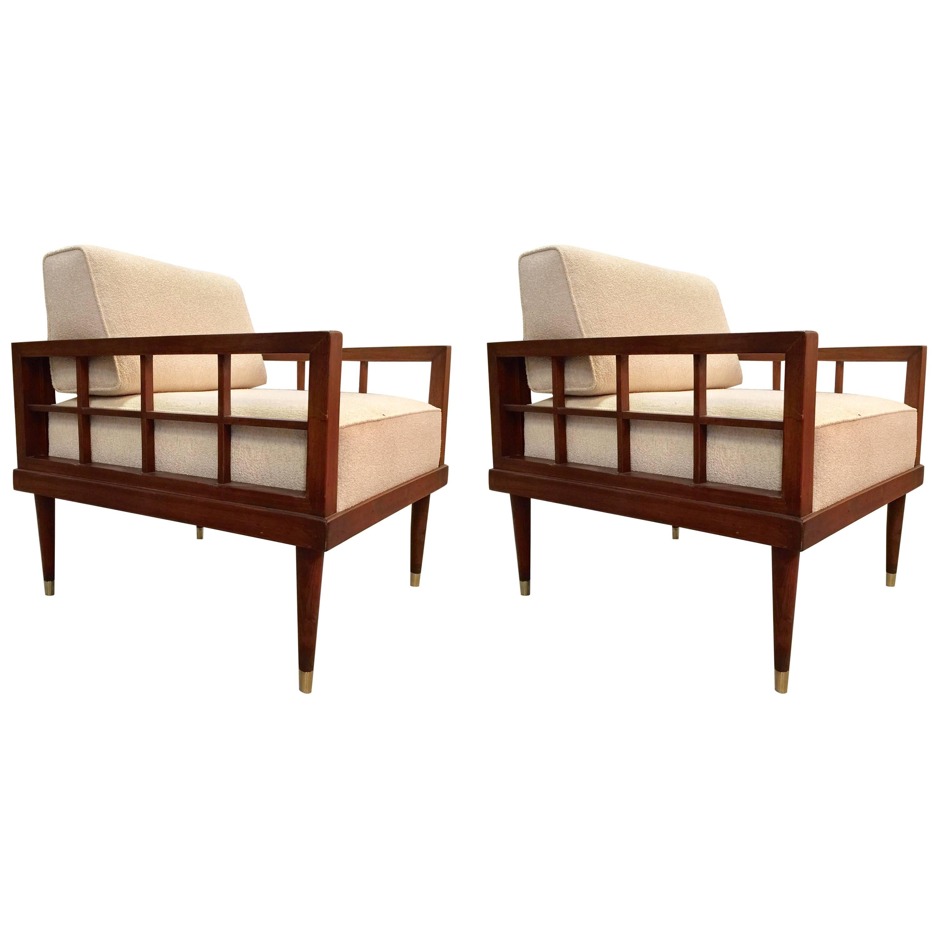 Pair of Frank Lloyd Wright Inspired Chairs