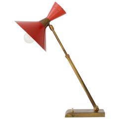Extendable 1950s Table Lamp 7