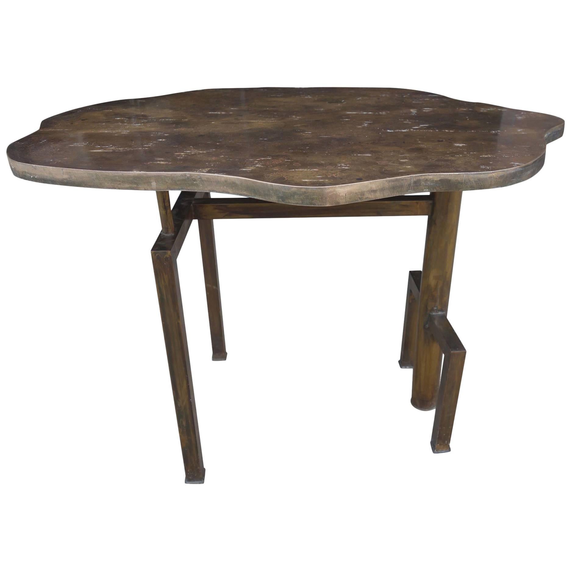 Mid-Century Turtle Table by Philip and Kelvin LaVerne