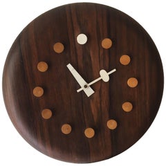 Rosewood George Nelson and Associates "Seat" Clock Fritz Hansen