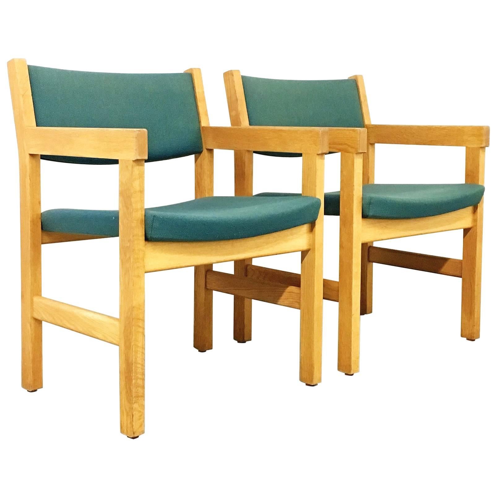 Two Armchairs by Hans J. Wegner for GETAMA For Sale