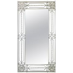 Elegant Hand Twisted Wrought Iron Mirror 4