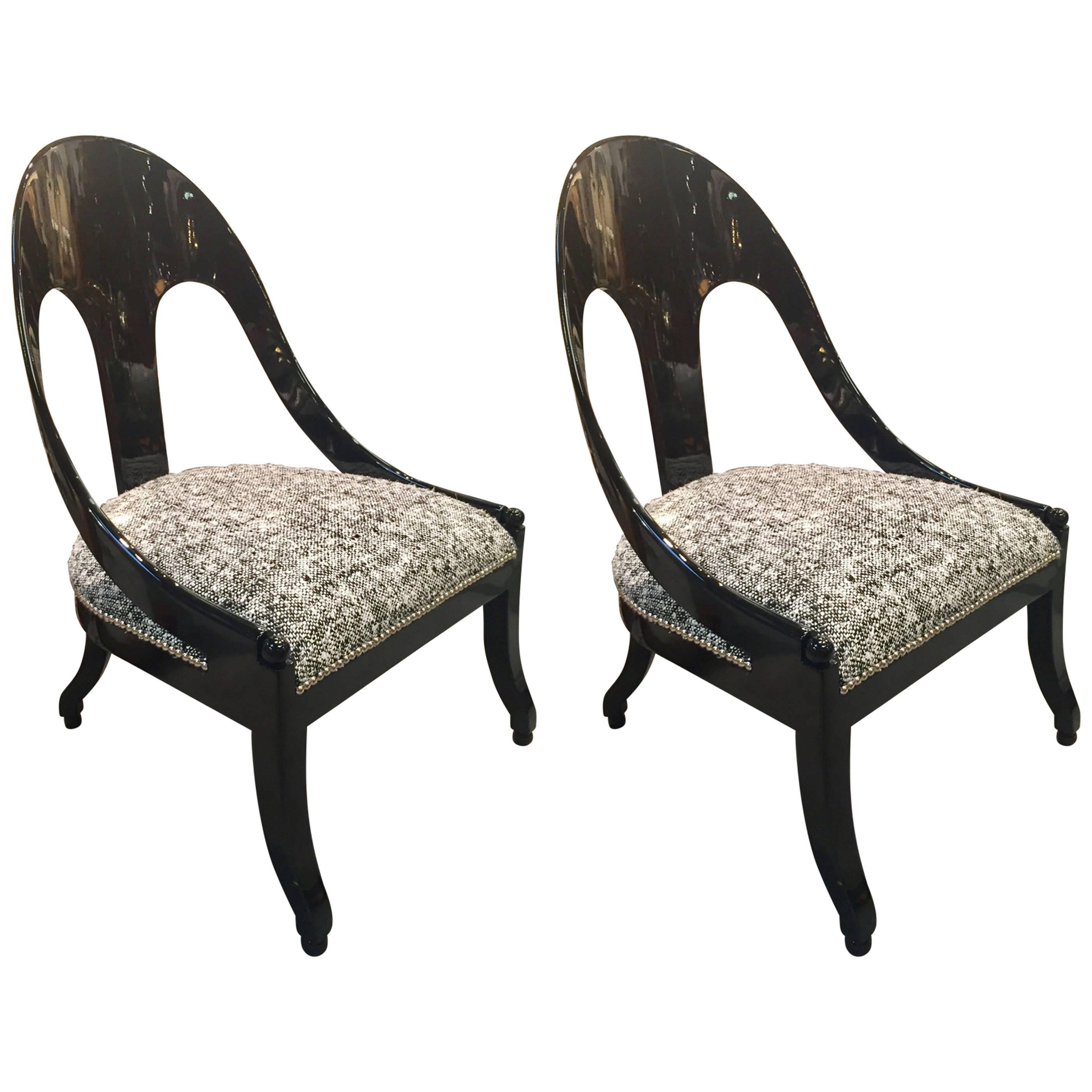 Pair of Spoon Back Chairs