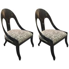Pair of Spoon Back Chairs