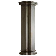 Distressed Tall Wooden Architectural Column with Patina 6