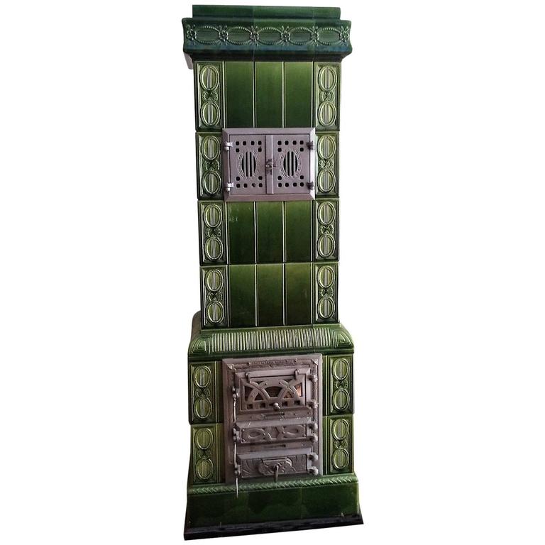 Charming Belle Époque Ceramic Wood Stove, France, 1900s at 1stDibs | wood  burning stove france, french wood stove, ceramic wood burner