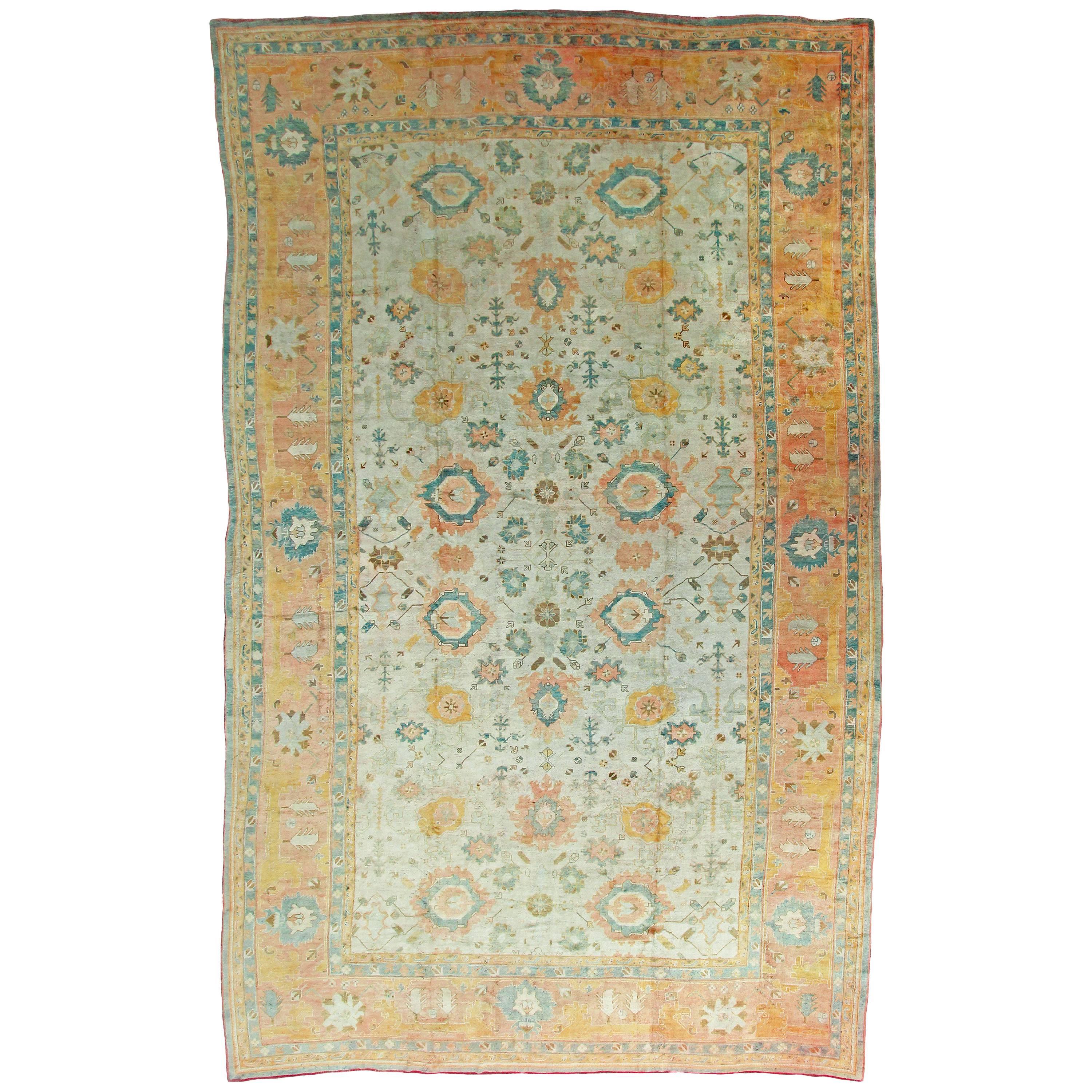 Antique Oushak Carpet, Anatolia For Sale