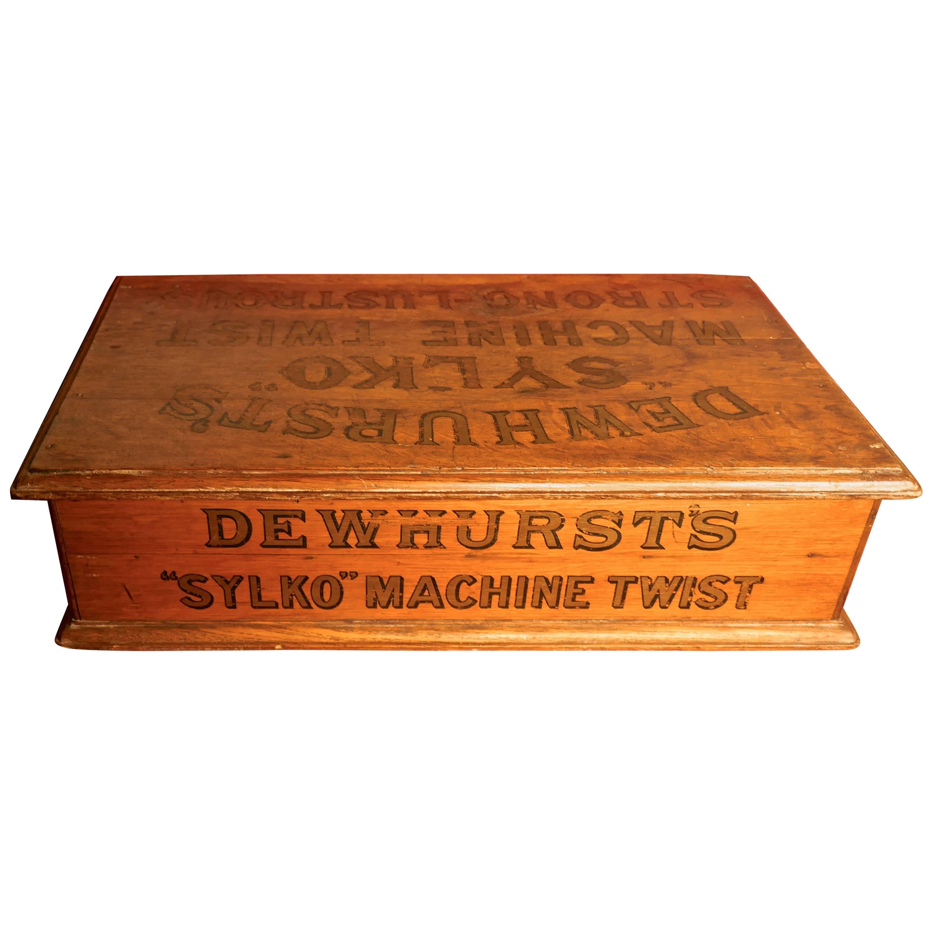 Dewhurst’s Sylko Machine Cotton Reel Box Haberdashery Shop Display