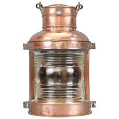 Vintage Solid Copper Perko Masthead Lantern