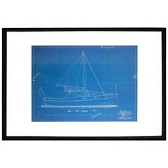 Vintage Nautical Cyanotype