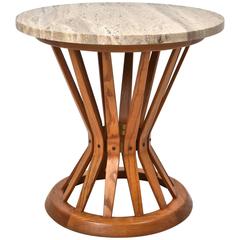 Edward Wormley for Dunbar Sheaf of Wheat Table with Travertine Marble Top