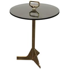 Bellance Occasional Cigarette Table in Cast Bronze and Glass from Costantini 9