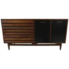 1960 Martinsville Walnut Dresser/Cabinet with Two Doors