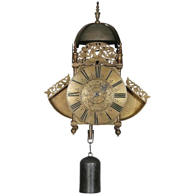 Antique Winged Lantern Clock by Thomas Wheeler, London For Sale at 1stdibs
