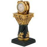 Reloj miniatura Paul Frey de oro de 18 quilates y jade