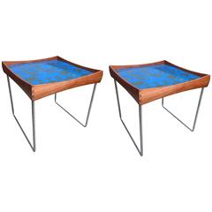Pair of Hermann Bongard Tray Tables 11