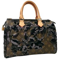 Louis Vuitton Large Speedy "Fleur De Jais" Handbag-Limited Edition