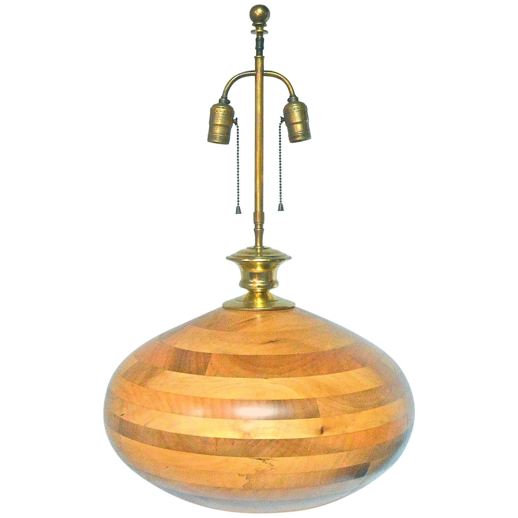"Wood Pottery" Lamp by Robert St. Pierre For Sale