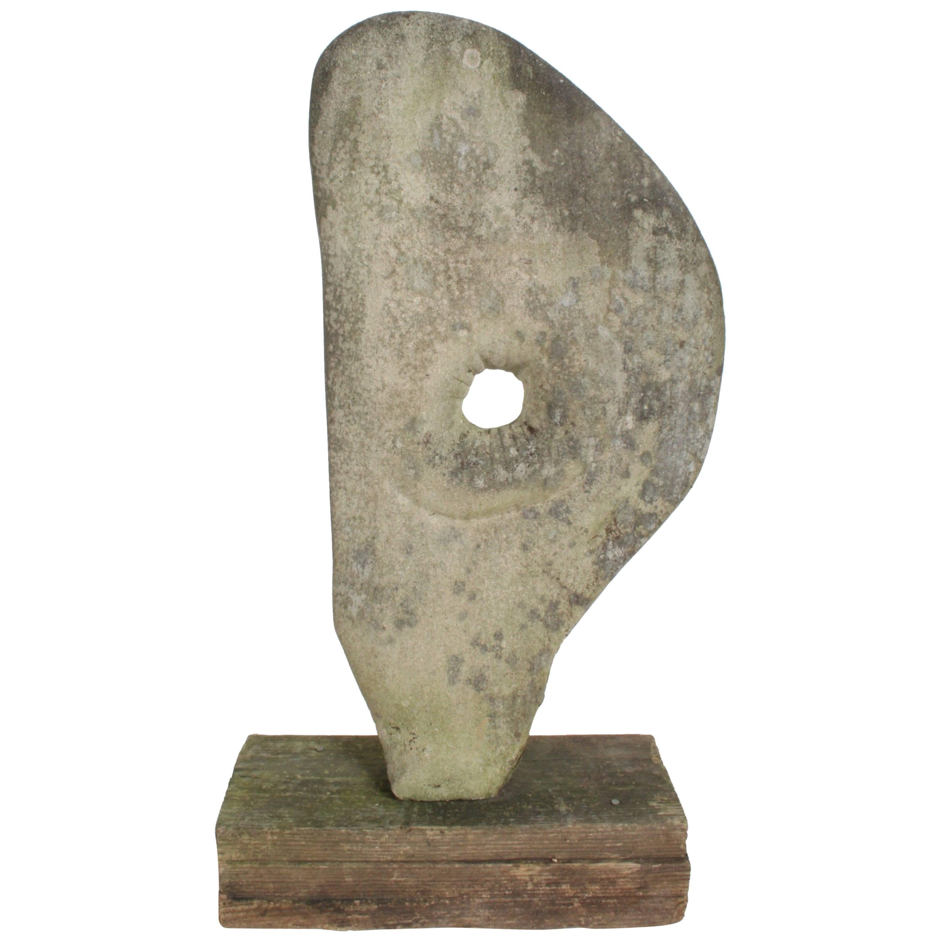 Barbara Hepworth Organic Style Garden Yard Stone Sculpture