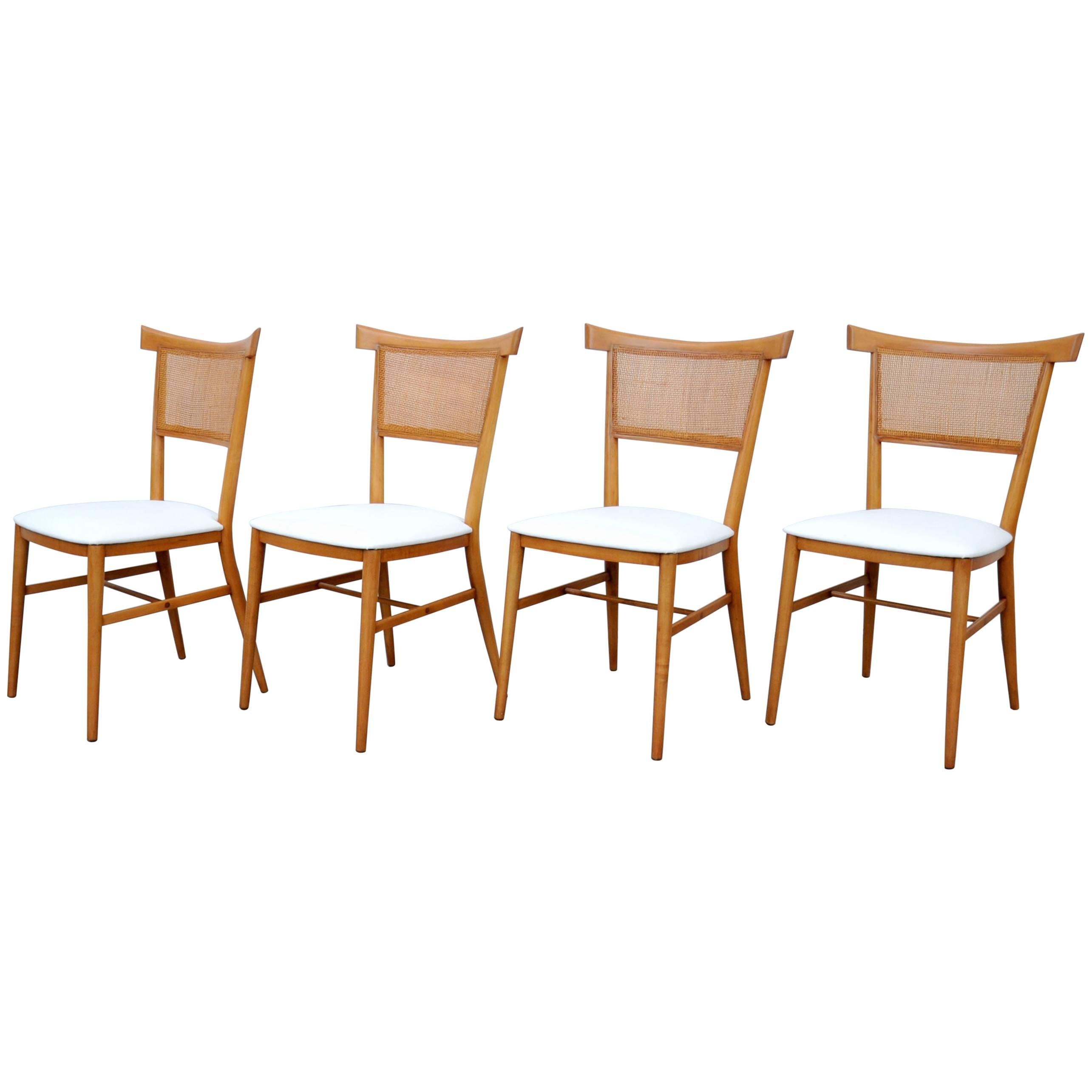 Set of Four Paul McCobb Perimeter Group Maple Dining Chairs