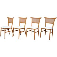 Set of Four Paul McCobb Perimeter Group Maple Dining Chairs
