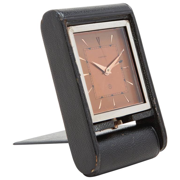 Cartier Travel Clock at 1stDibs